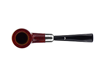 Caminetto Pipe No. 2223 - Orange Grade 00 33 (AR) w/Silver Mount 