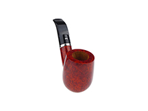 Caminetto Pipe No. 2226 - Orange Grade 00 34 (AR) w/Silver Band