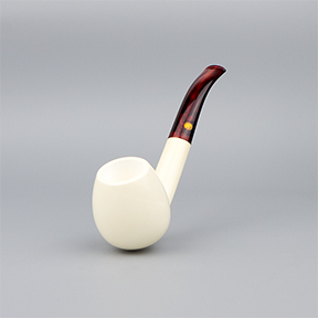 SMS Meerschaum Pipe No. 103-BRAS - Smooth Brandy