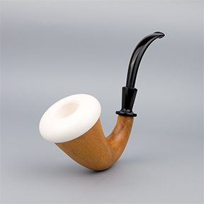 SMS Meerschaum Pipe No. 244-MCAL-M-1 - Mahogany Calabash