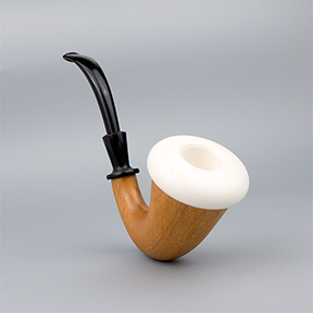 SMS Meerschaum Pipe No. 244-MCAL-M-1 - Mahogany Calabash