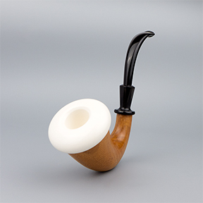 SMS Meerschaum Pipe No. 244-MCAL-M-2 - Mahogany Calabash