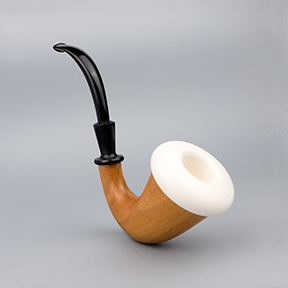 SMS Meerschaum Pipe No. 244-MCAL-M-2 - Mahogany Calabash