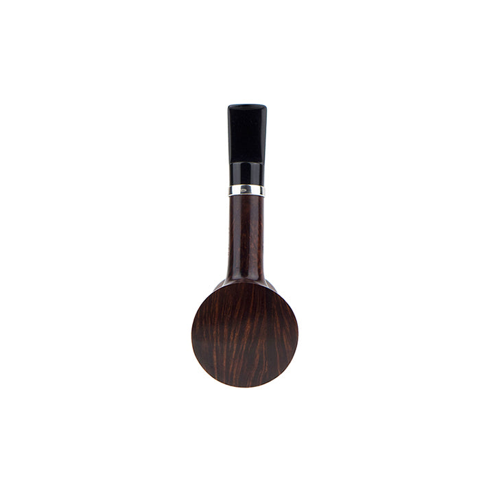 Caminetto Pipe No. 2218 - Brown Grade 03 33 w/Silver Band (AR) (Sitter)