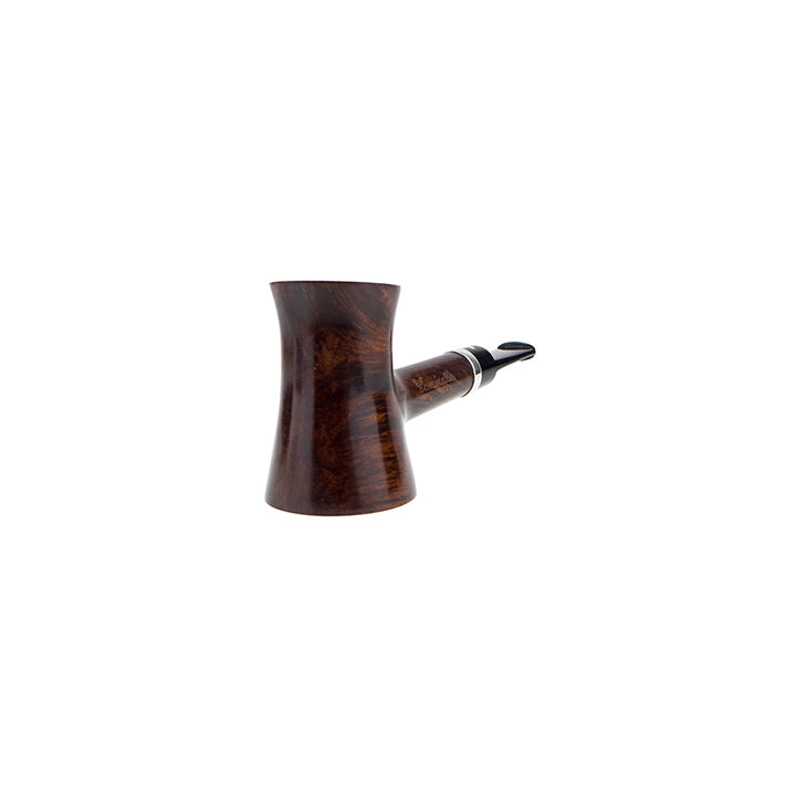 Caminetto Pipe No. 2218 - Brown Grade 03 33 w/Silver Band (AR) (Sitter)