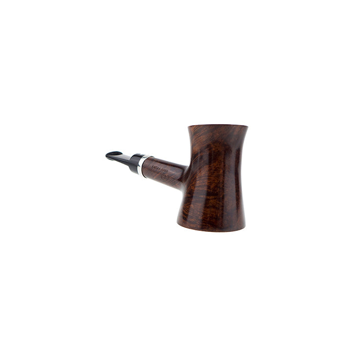 Caminetto Pipe No. 2218 - Brown Grade 03 33 w/Silver Band (AR) (Sitter)