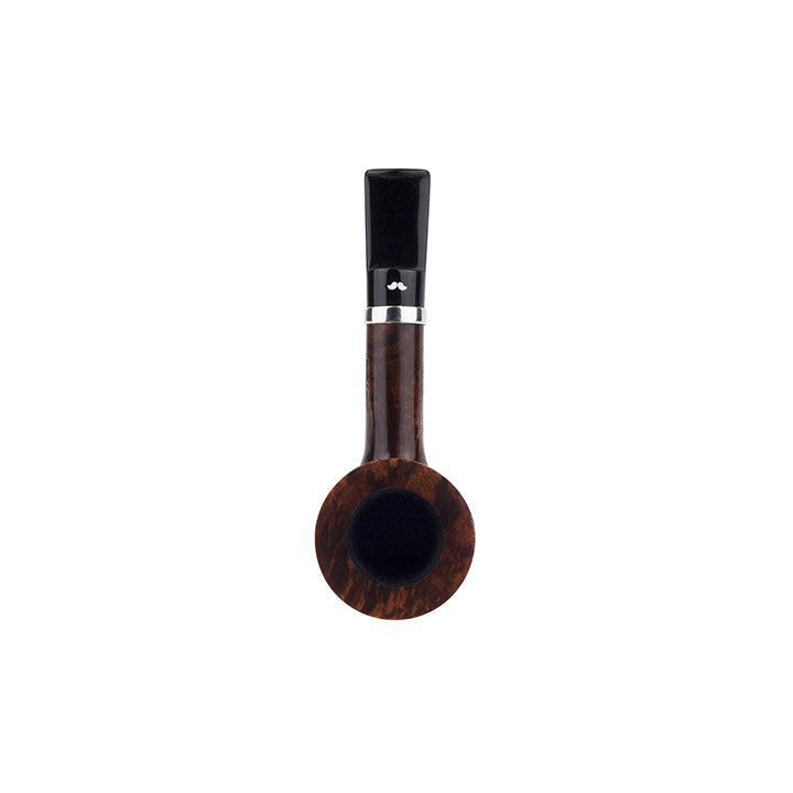 Caminetto Pipe No. 2218 - Brown Grade 03 33 w/Silver Band (AR) (Sitter)