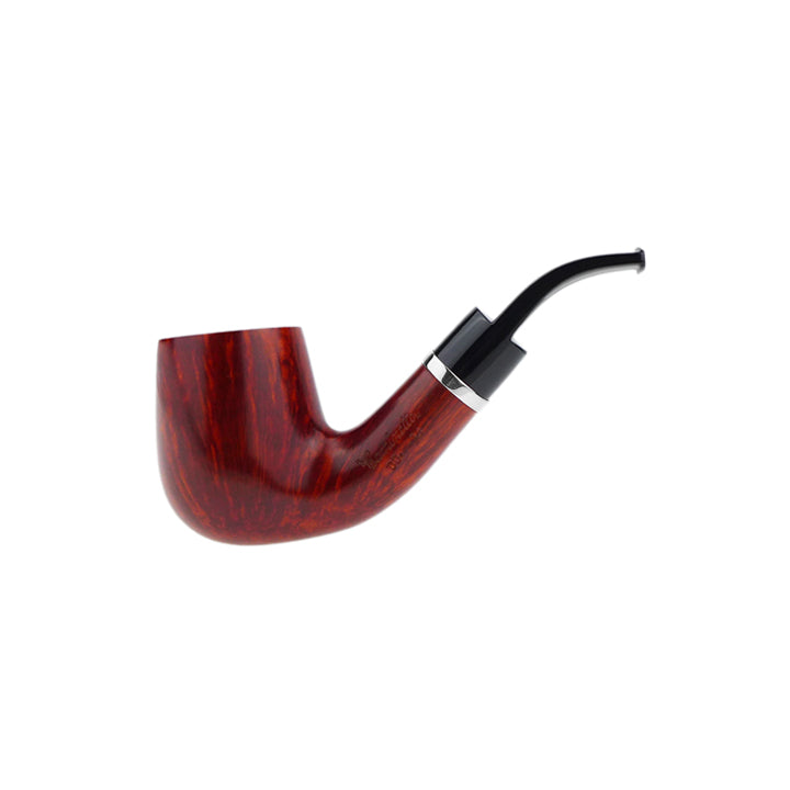 Caminetto Pipe No. 2226 - Smooth Orange w/Silver Mount Grade 00 34 (AR)
