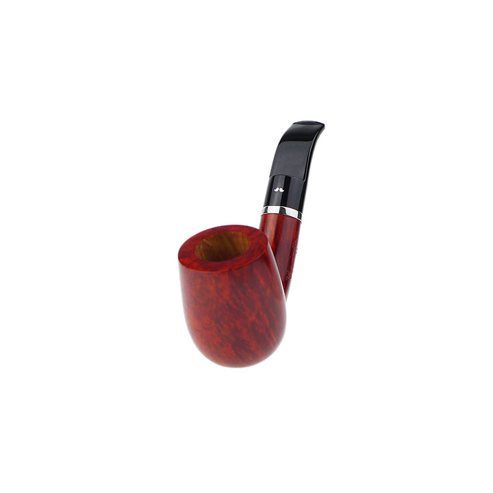 Caminetto Pipe No. 2226 - Smooth Orange w/Silver Mount Grade 00 34 (AR)