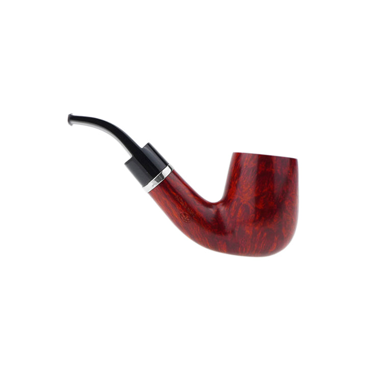 Caminetto Pipe No. 2226 - Smooth Orange w/Silver Mount Grade 00 34 (AR)