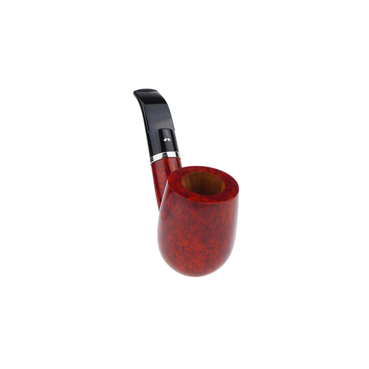Caminetto Pipe No. 2226 - Smooth Orange w/Silver Mount Grade 00 34 (AR)