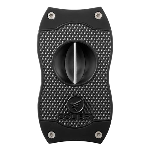 Colibri Diamond V-Cut Cigar Cutter - Black and Black
