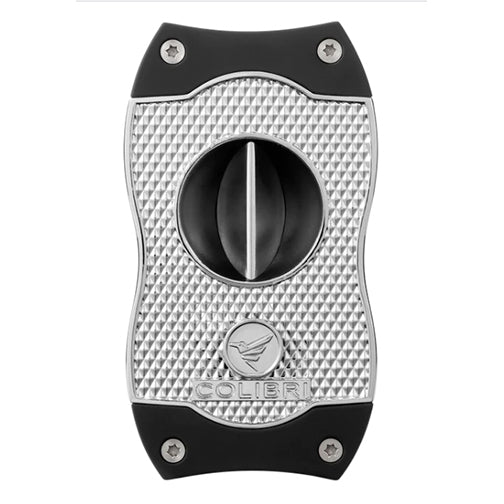 Colibri Diamond V-Cut Cigar Cutter - Chrome and Black
