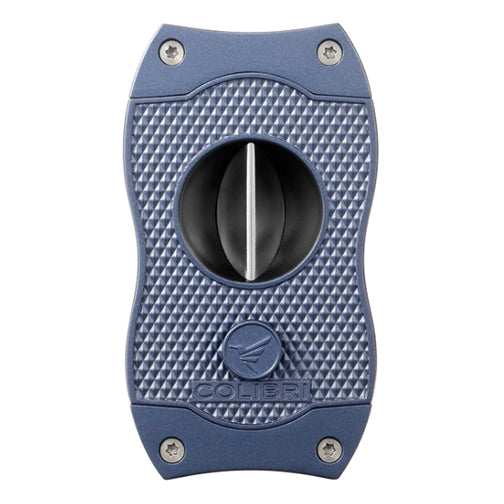 Colibri Diamond V-Cut Cigar Cutter - Navy
