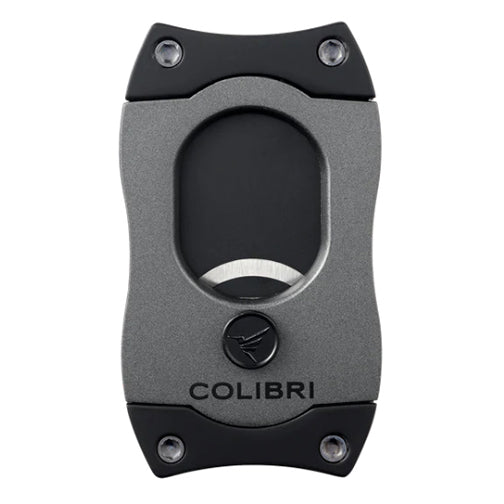 Colibri S-Cut Black Blade Cigar Cutter - Charcoal and Black