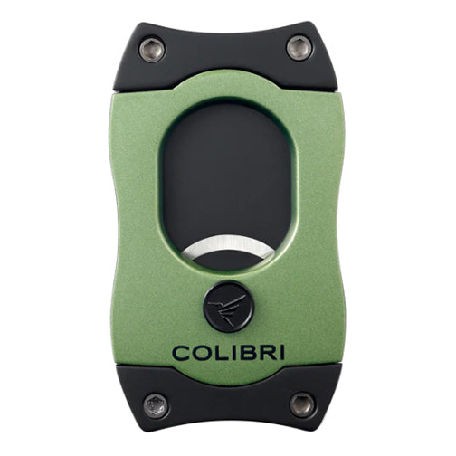 Colibri S-Cut Black Blade Cigar Cutter - Green and Black