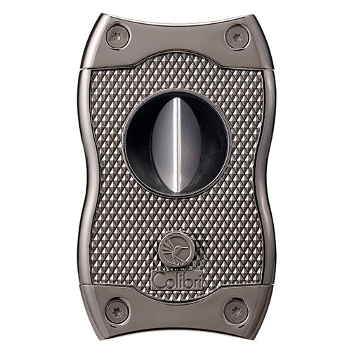 Colibri SV-Cut 2-in-1 Table Straight & V Cigar Cutter - Gunmetal