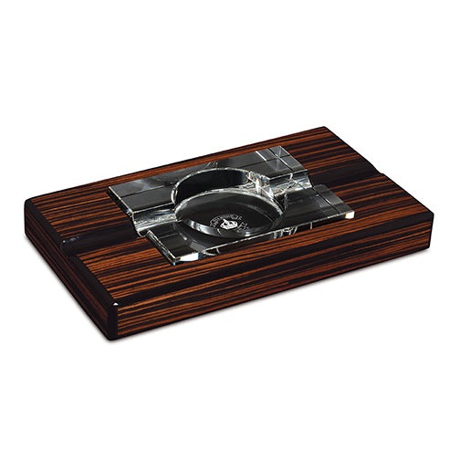 Diamond Crown The Alexander Wood and Crystal Cigar Ashtray