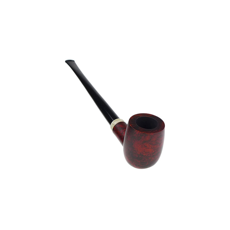 Fe.Ro Barasso Citadel Churchwarden Pipe NO. CW40 - Orange Black Matte Smooth