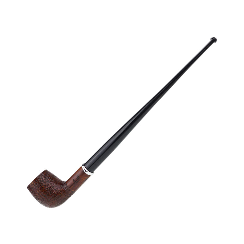 Fe.Ro Barasso Citadel Churchwarden Pipe No. CW50 - Brown Sandblast