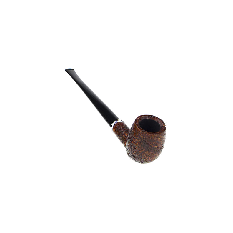 Fe.Ro Barasso Citadel Churchwarden Pipe No. CW51 - Brown Sandblast