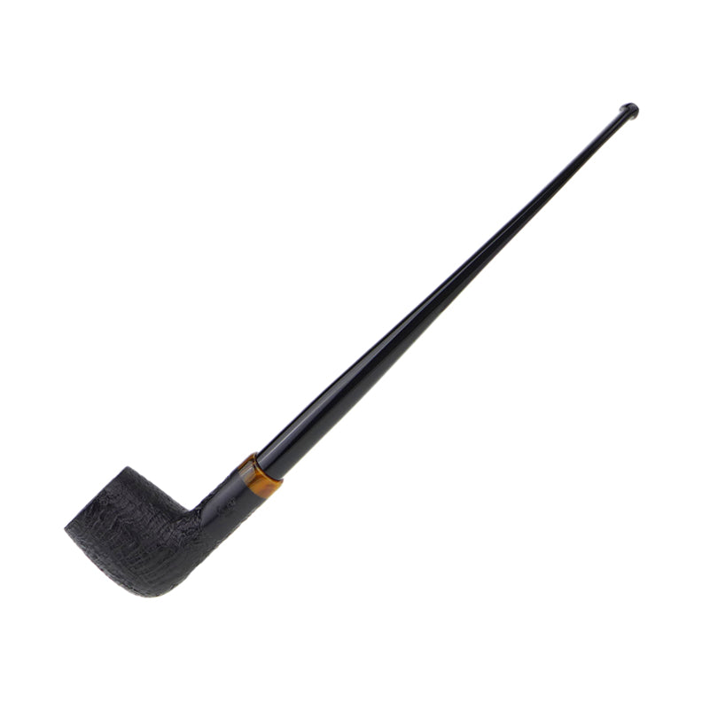 Fe.Ro Barasso Citadel Churchwarden Pipe No. CW54 - Black Sandblast