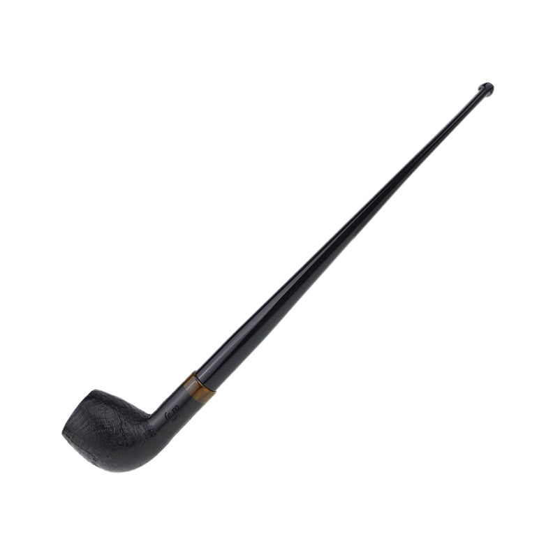 Fe.Ro Barasso Citadel Churchwarden Pipe No. CW55 - Black Sandblast