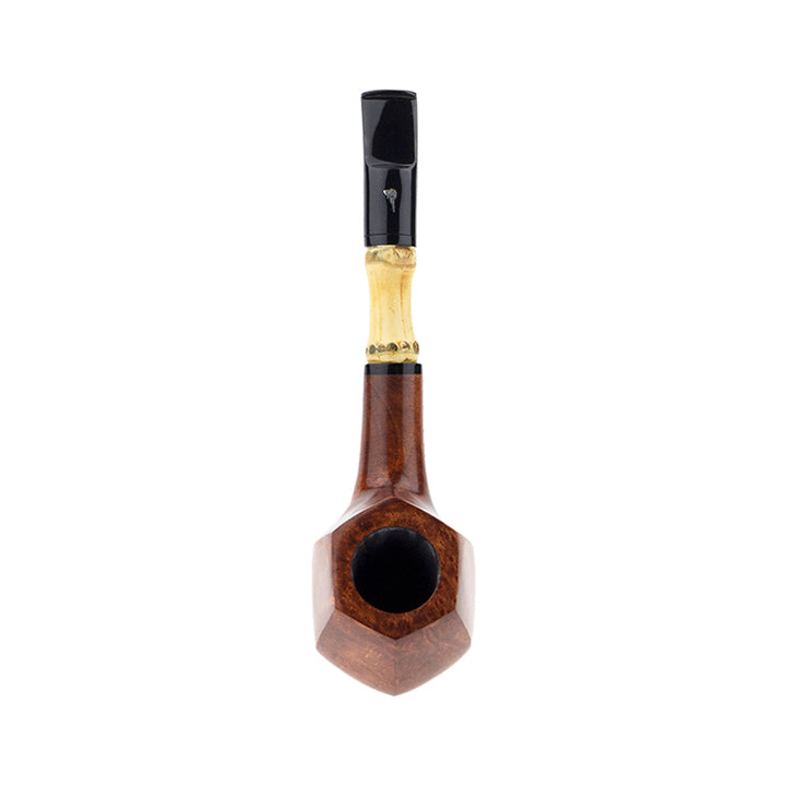 Mastro Geppetto Pipe No. MG1933 - Liscia Grade 1 Series w/Bamboo Extension