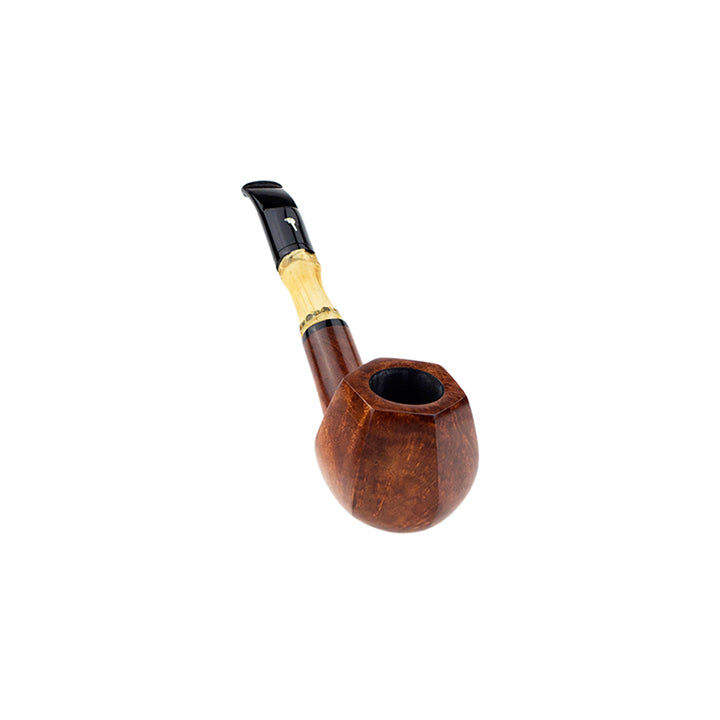 Mastro Geppetto Pipe No. MG1933 - Liscia Grade 1 Series w/Bamboo Extension