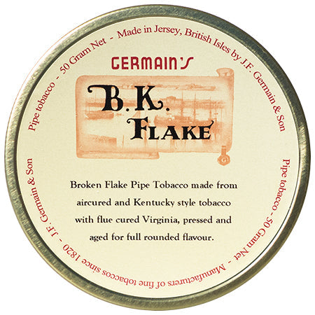 Germain's B.K. Flake Pipe Tobacco - 50 Gram Tin