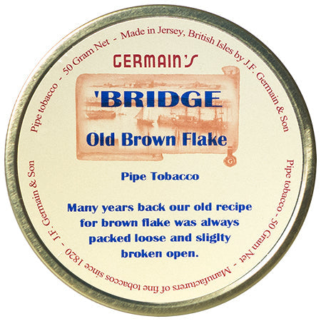 Germain's Bridge Old Brown Flake Pipe Tobacco - 50 Gram Tin