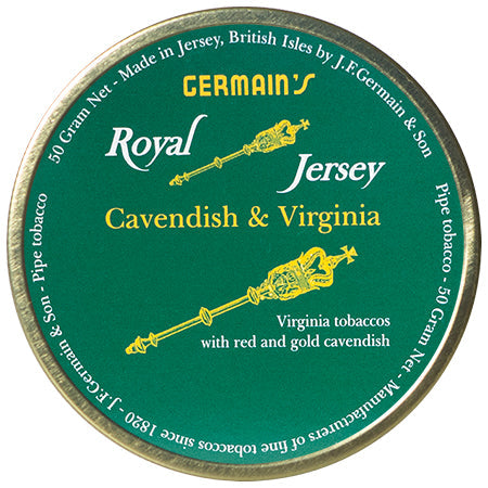 Germain Royal Jersey Cavendish & Virginia Pipe Tobacco - 50g Tin
