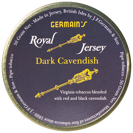 Germain's Royal Jersey Dark Cavendish Pipe Tobacco - 50 Gram Tin
