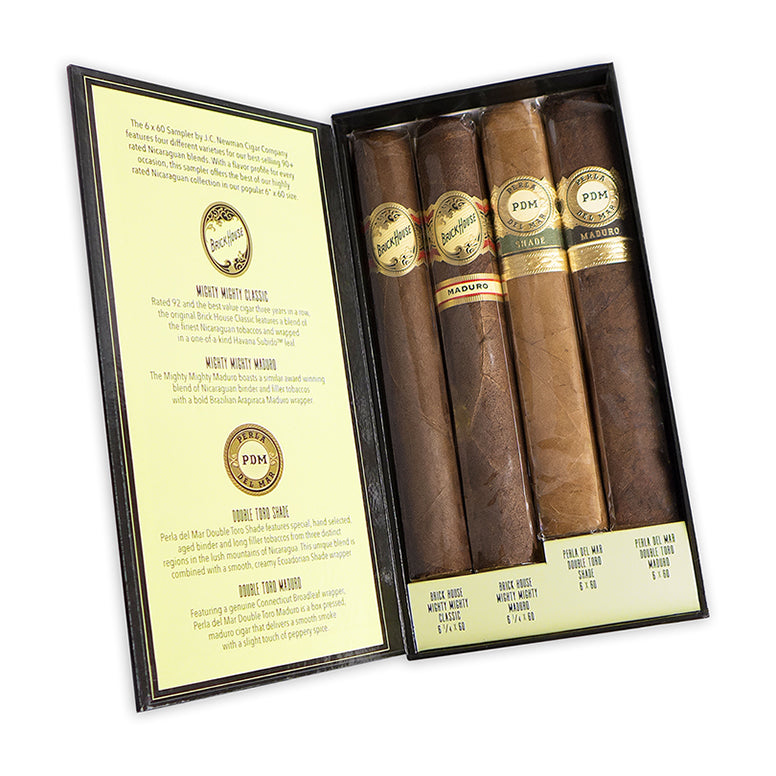 J.C. Newman Cigar Company 6 x 60 4-Cigar Sampler 