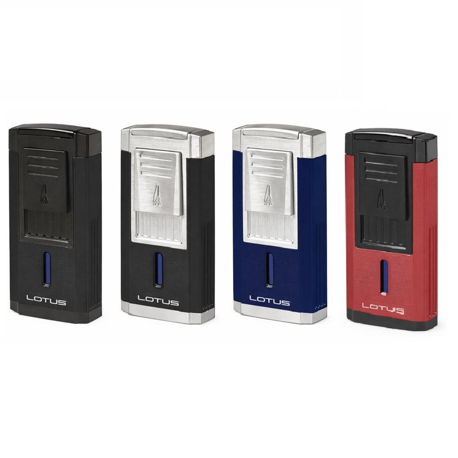 Lotus Duke Triple Torch Flame Cigar Lighter/Cutter Combo