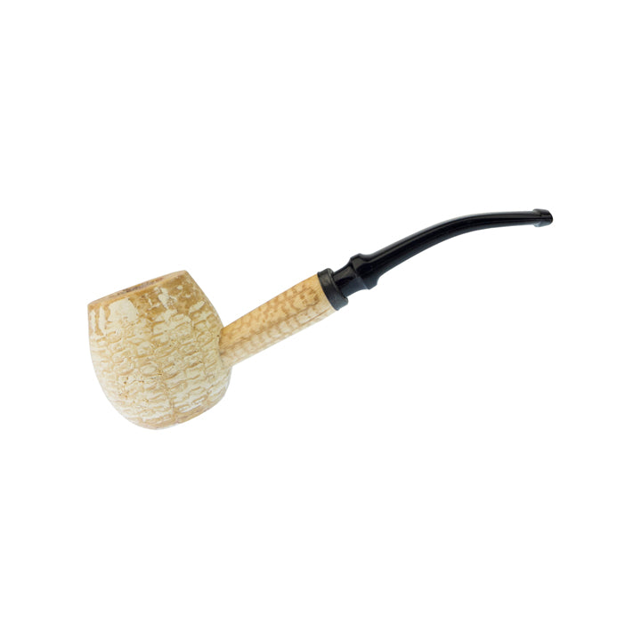 Missouri Meerschaum Diplomat (Apple) Corn Cob Pipe - Bent Bit