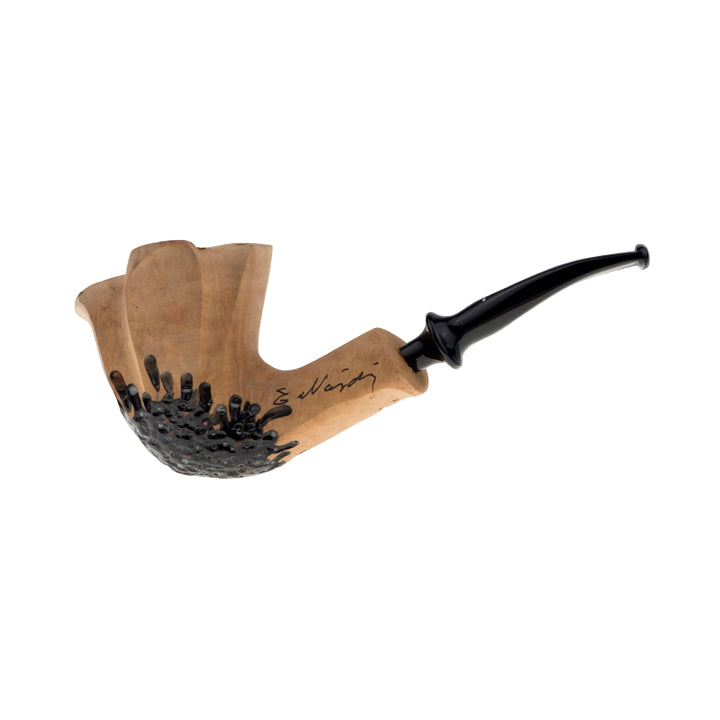 Erik Nording Freehand Signature Rustic Pipe No. 432