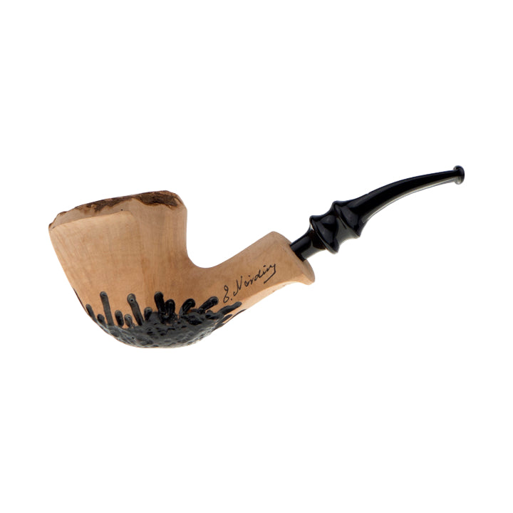 Erik Nording Freehand Signature Rustic Pipe No. 434