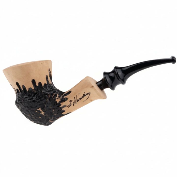Erik Nording Freehand Signature Rustic Pipe No. 413