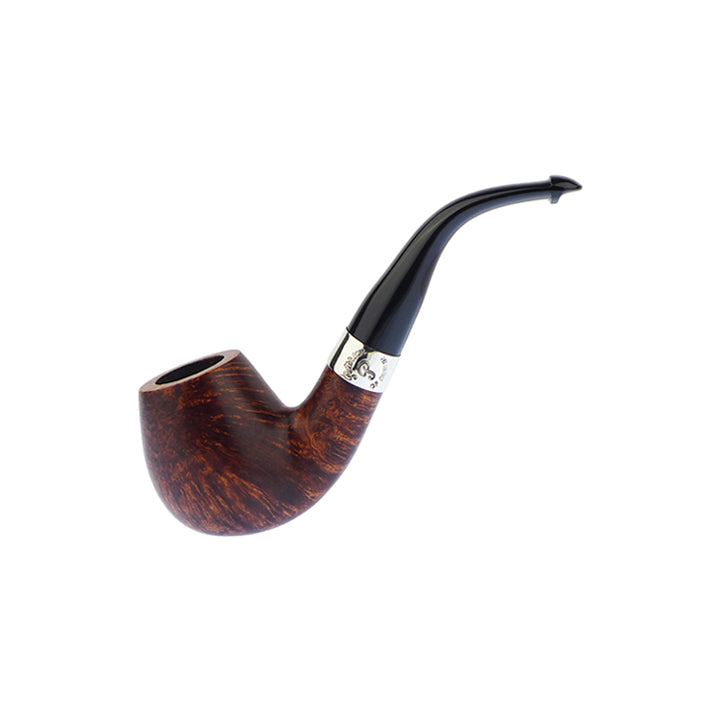Peterson Aran Smooth Nickel Mounted Pipe Shape 68