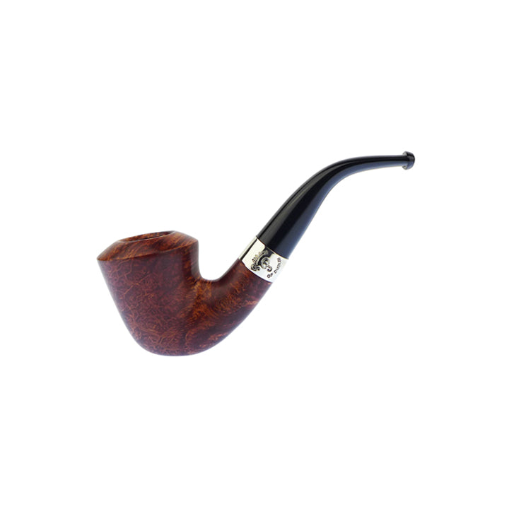 Peterson Aran Smooth Nickel Mounted Pipe Shape B10