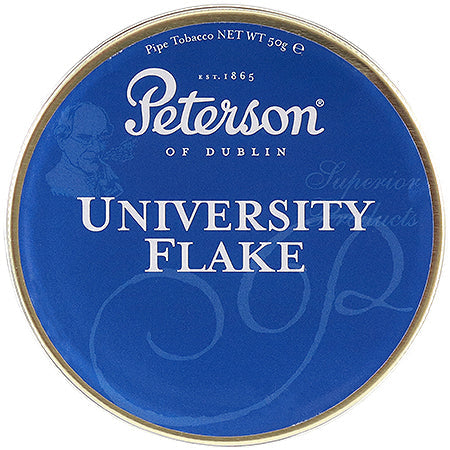 Peterson University Flake Pipe Tobacco - 50 Gram Tin