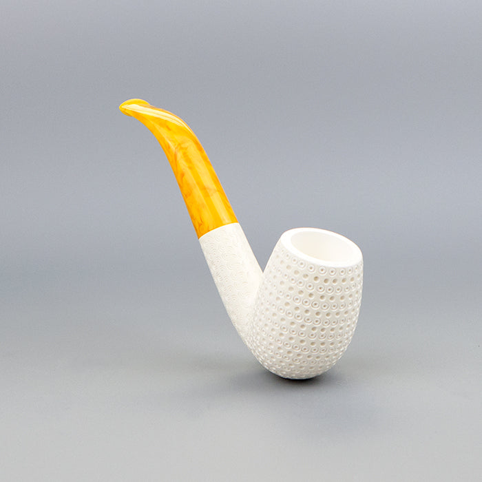 SMS Meerschaum Pipe No. 104-FBTL- Lattice Billiard