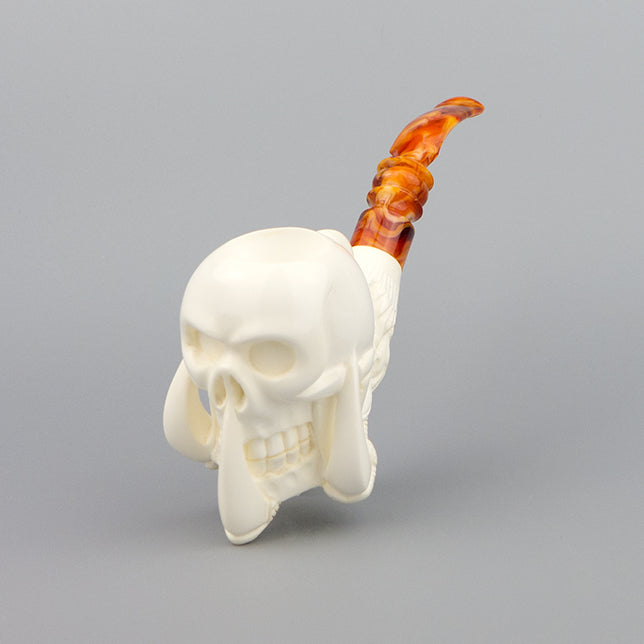 SMS Meerschaum Pipe No. 114-CS-3 Claw & Skull