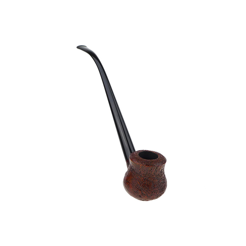 TPE Handmade Churchwarden Pipe No. 2303 - Sandblasted Brown (6)